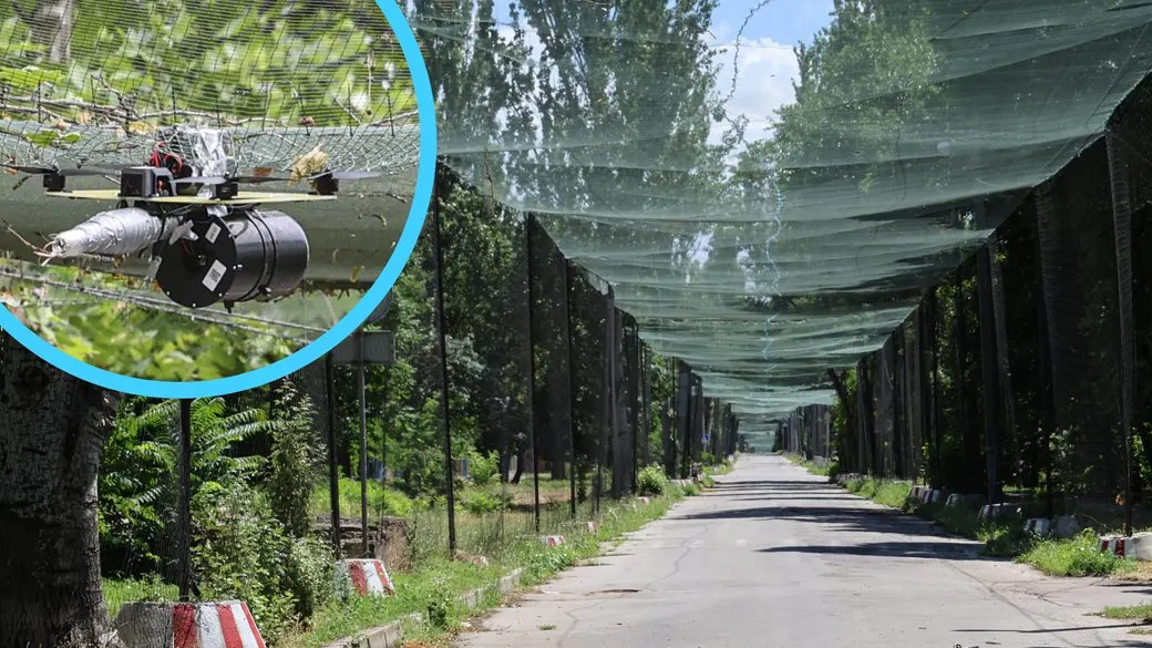 Херсонці самотужки вішають антидронові сітки: як це працює