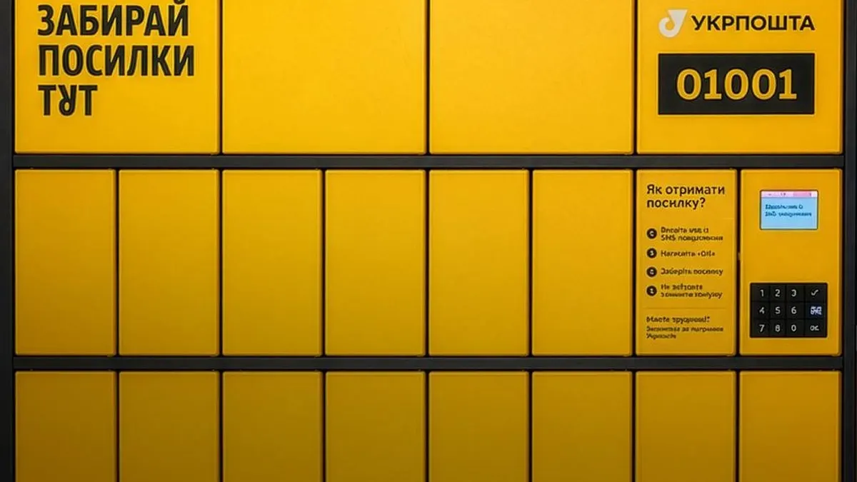 Жовті поштомати «Укрпошти» тепер є в усіх областях, окрім Херсона