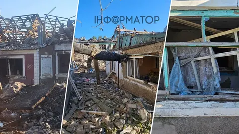 Удар Шахедами по Херсону: троє поранених, знищені будинки
