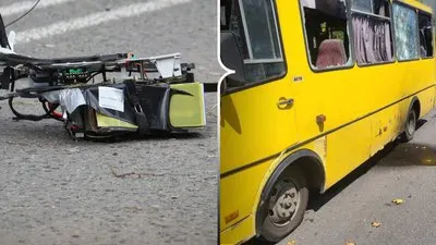 Атака дрона на маршрутку в Херсоні: поранено п'ятьох пасажирів, серед них підліт