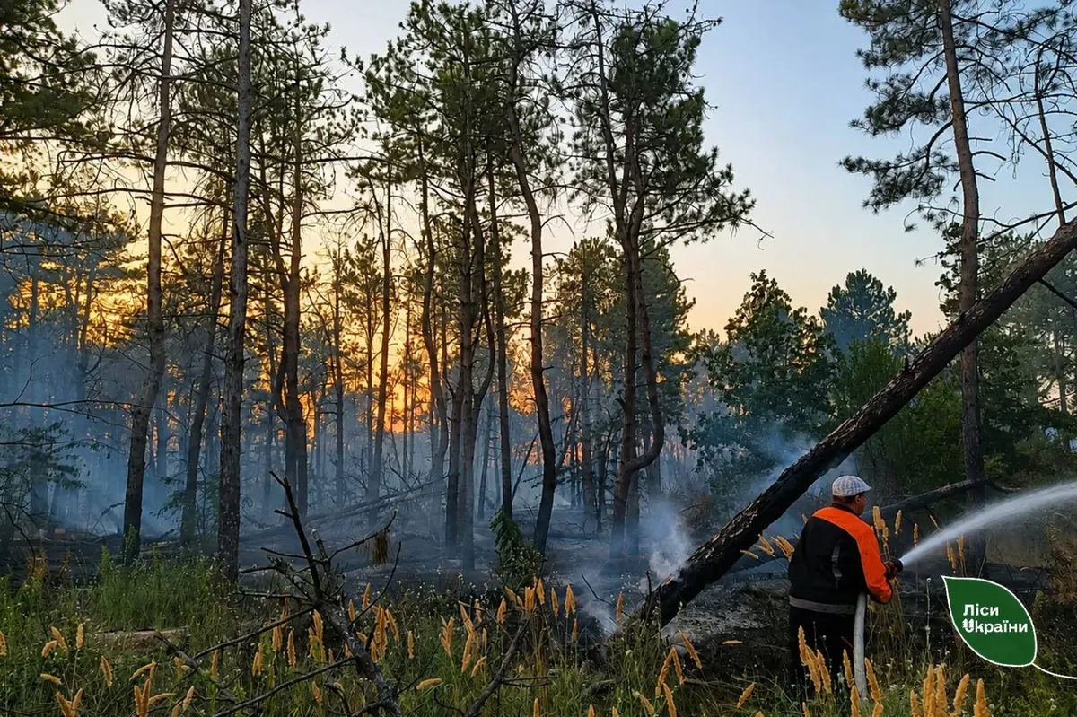 Спека на Херсонщині підірвала міни: дві лісові пожежі загасили