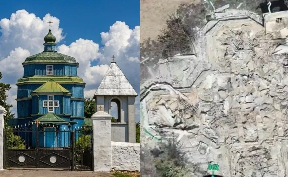 Росіяни знищили унікальну дерев'яну церкву XVIII століття в Бериславі