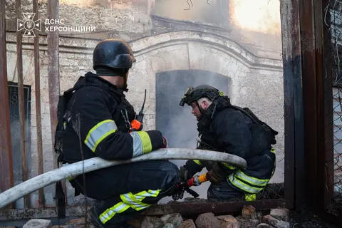 У херсонському музеї після атаки РФ вигоріло праве крило