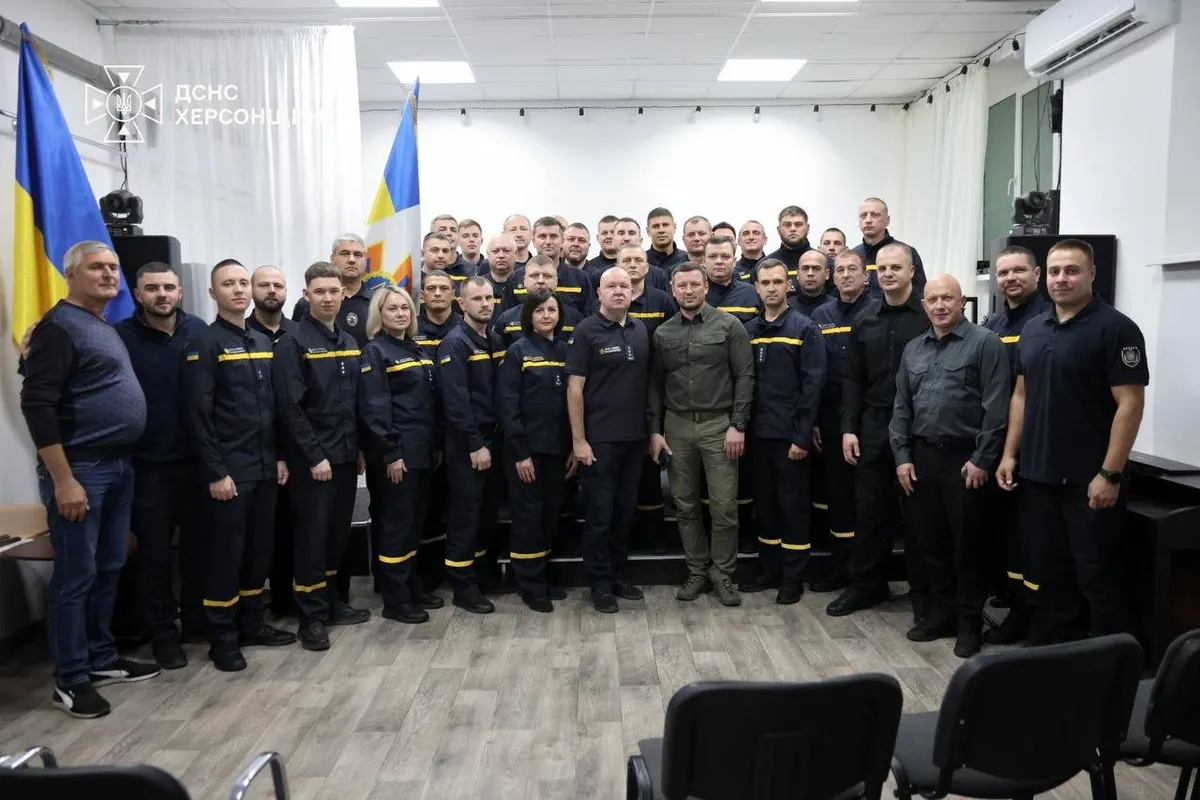 Рятувальників Херсонщини відзначили з нагоди Дня рятівника